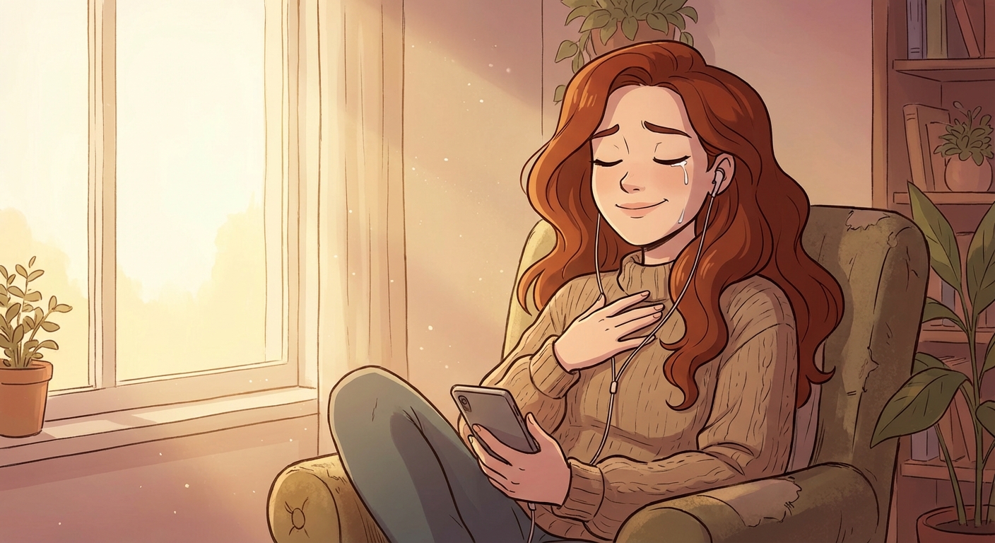 Listening to memorial song